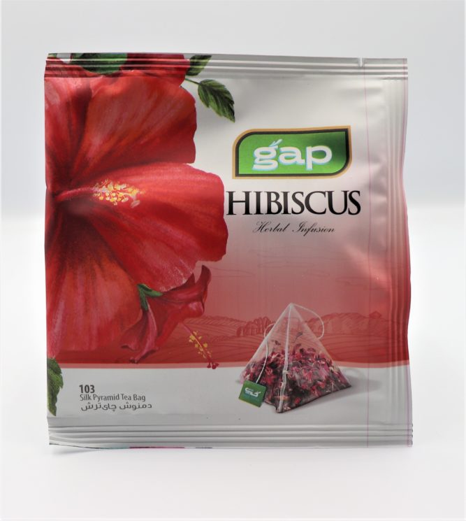Herbatka ziołowa z Hibiskusem i kryształkami cukru szfranowego