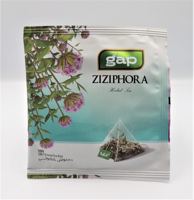 Herbatka ziołowa z Ziziphorą i kryształkami cukru szafranowego